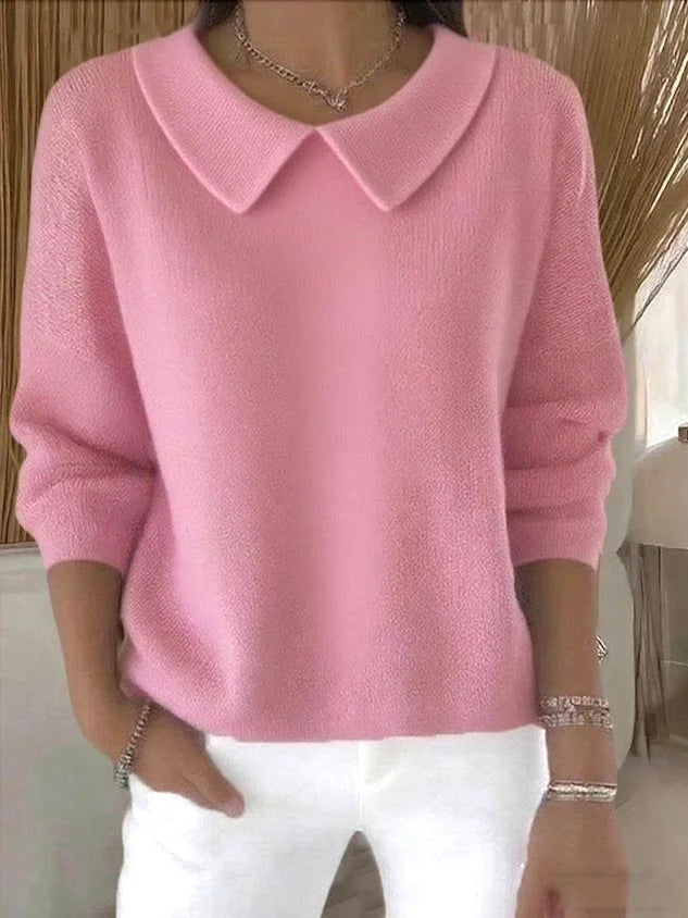 Women's Sweater | Pointed Collar Style