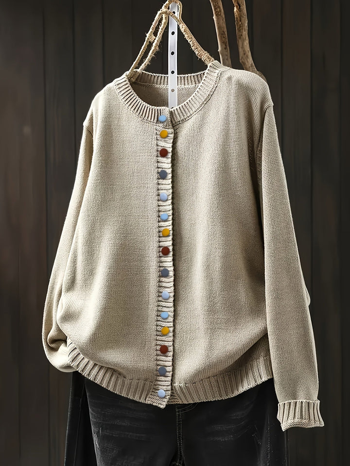 Women’s Cardigan | Colorful Button Front Knit
