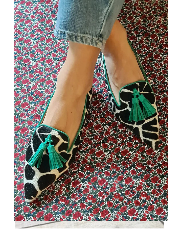 Loafers for Women | Patterned Tassel Detail