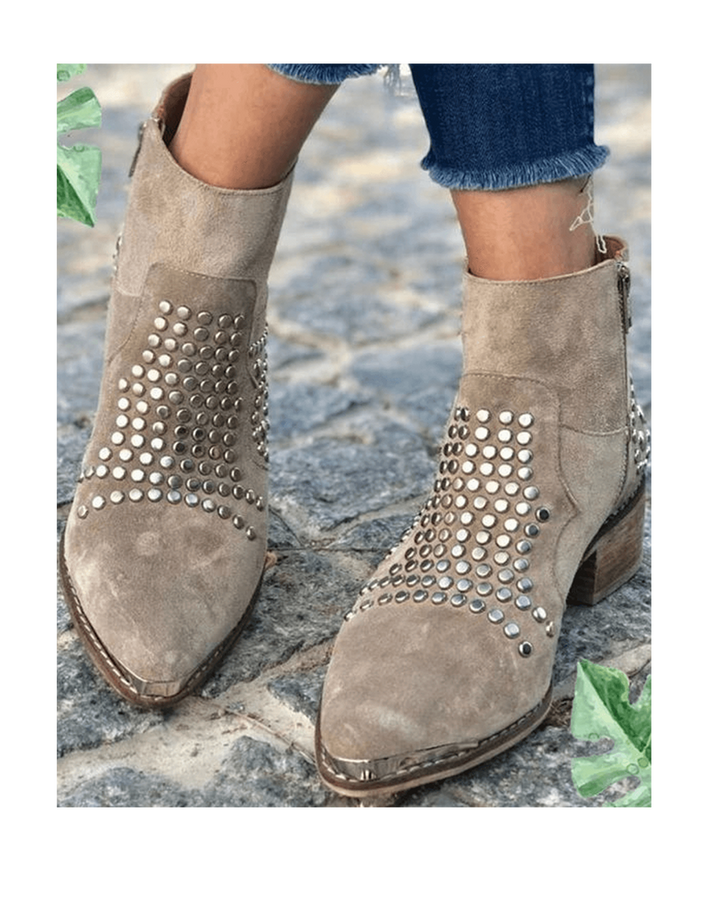 Boots for Women | Ankle-Height Studded Edge