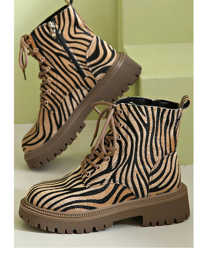 Boots for Women | Ankle-height Animal Print