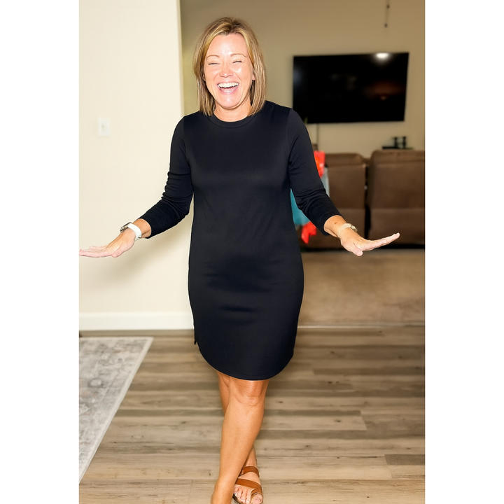 Women’s Dress | Long Sleeve Round Neck