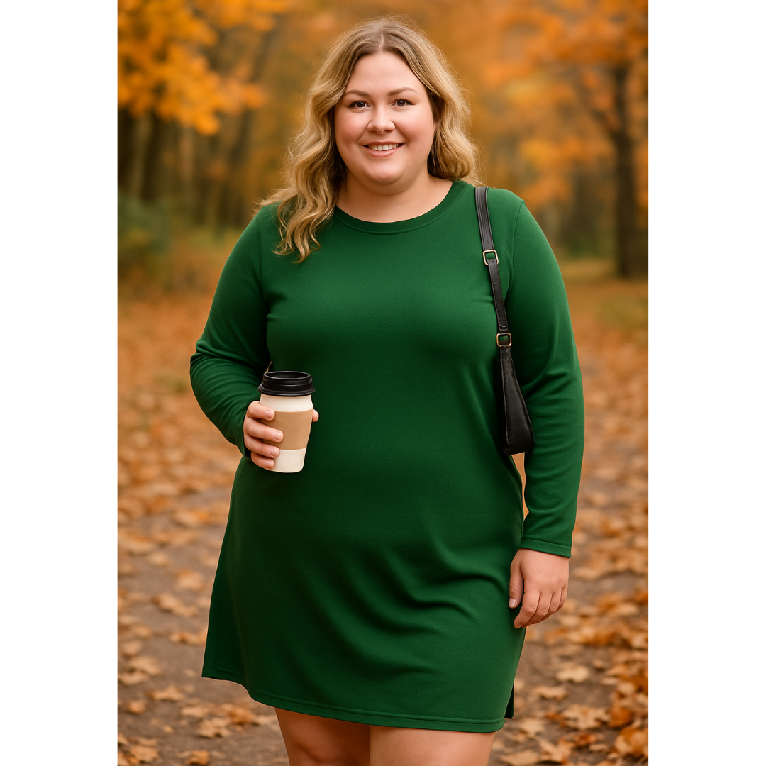 Women’s Dress | Long Sleeve Round Neck