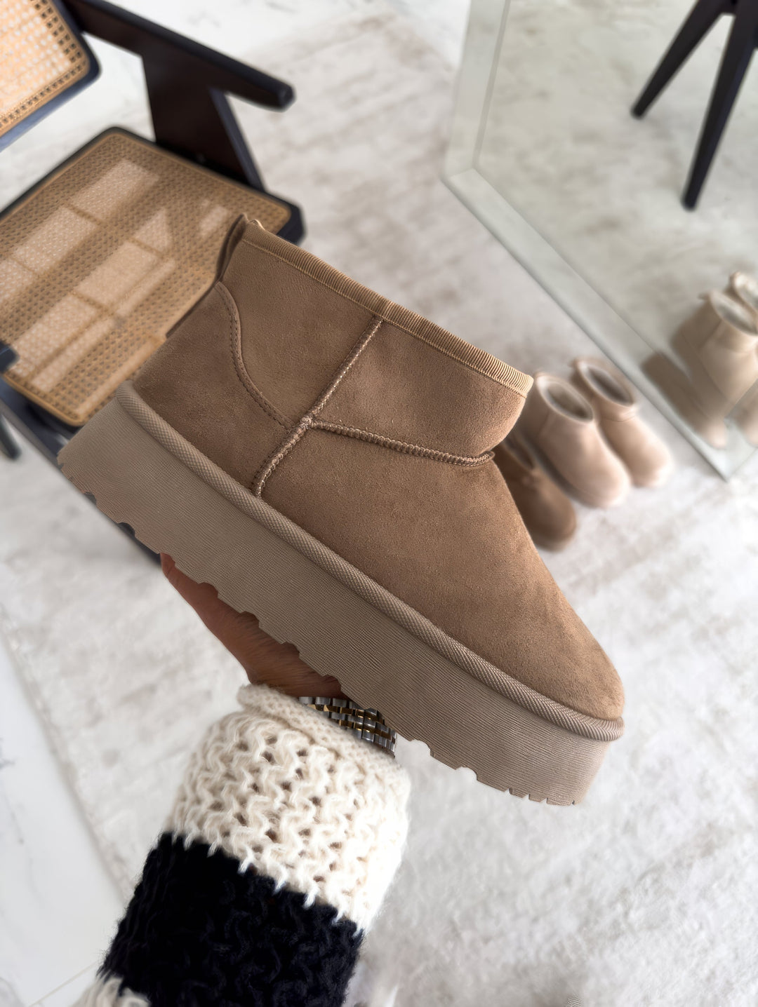 Boots For Women | Ankle Pull-On With Platform Sole