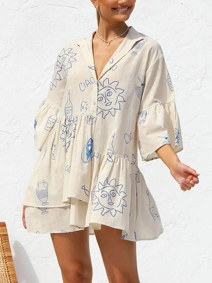 Women's Mini Sundress | Botanical Print