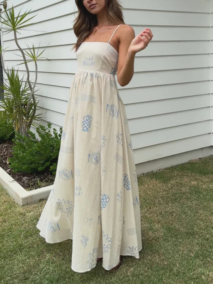 Women's Maxi Sundress | Open Back