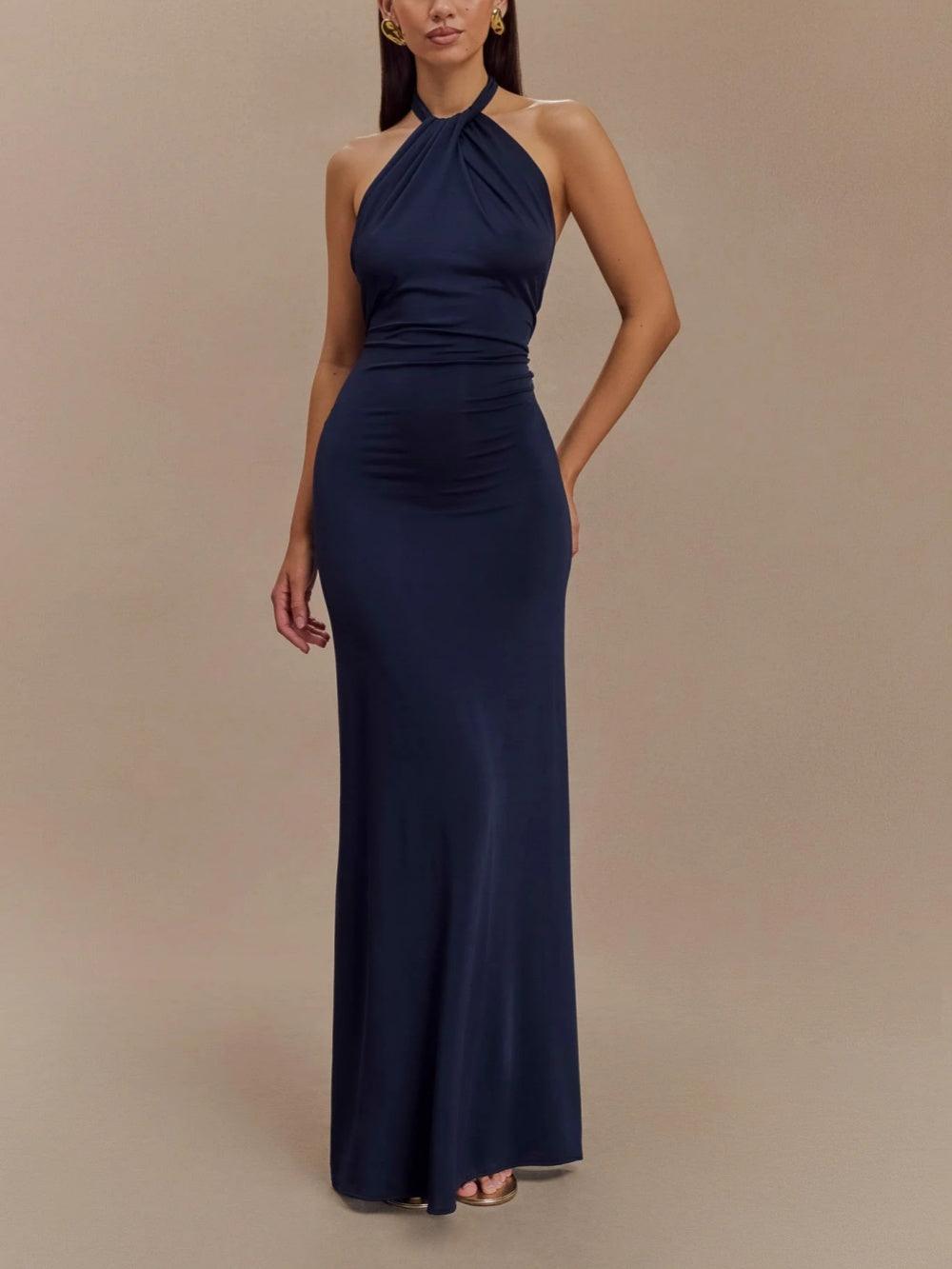 Women’s Dress | Slinky Halter Maxi