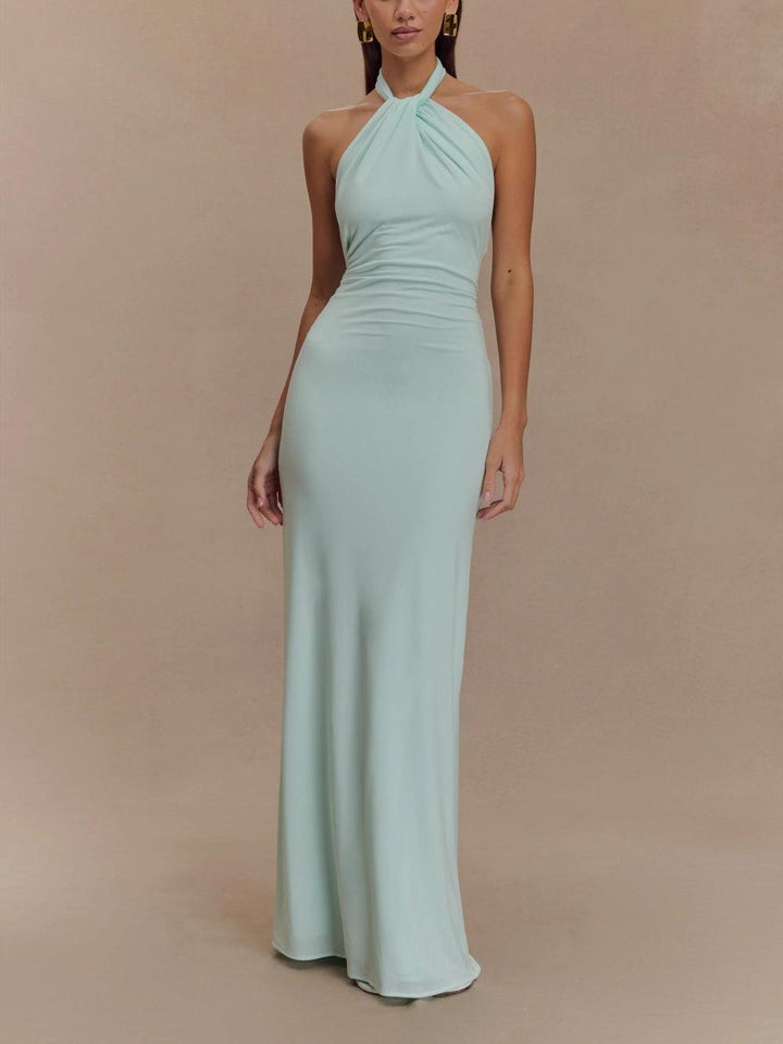 Women's Maxi Sundress | Halter Open Back