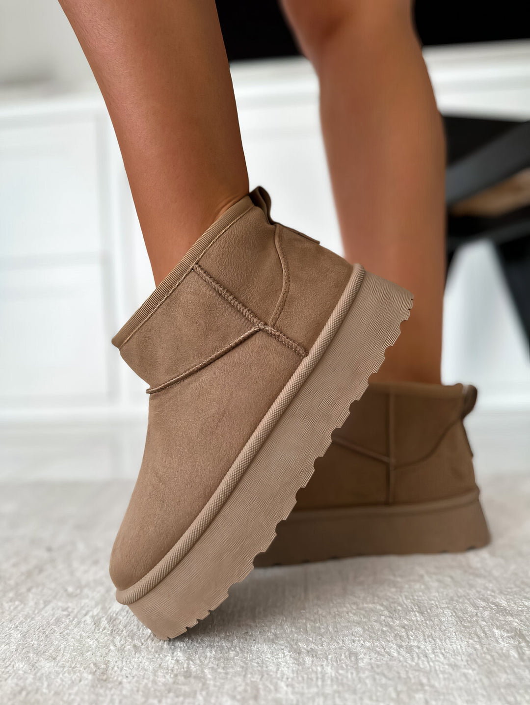 Boots For Women | Ankle Pull-On With Platform Sole