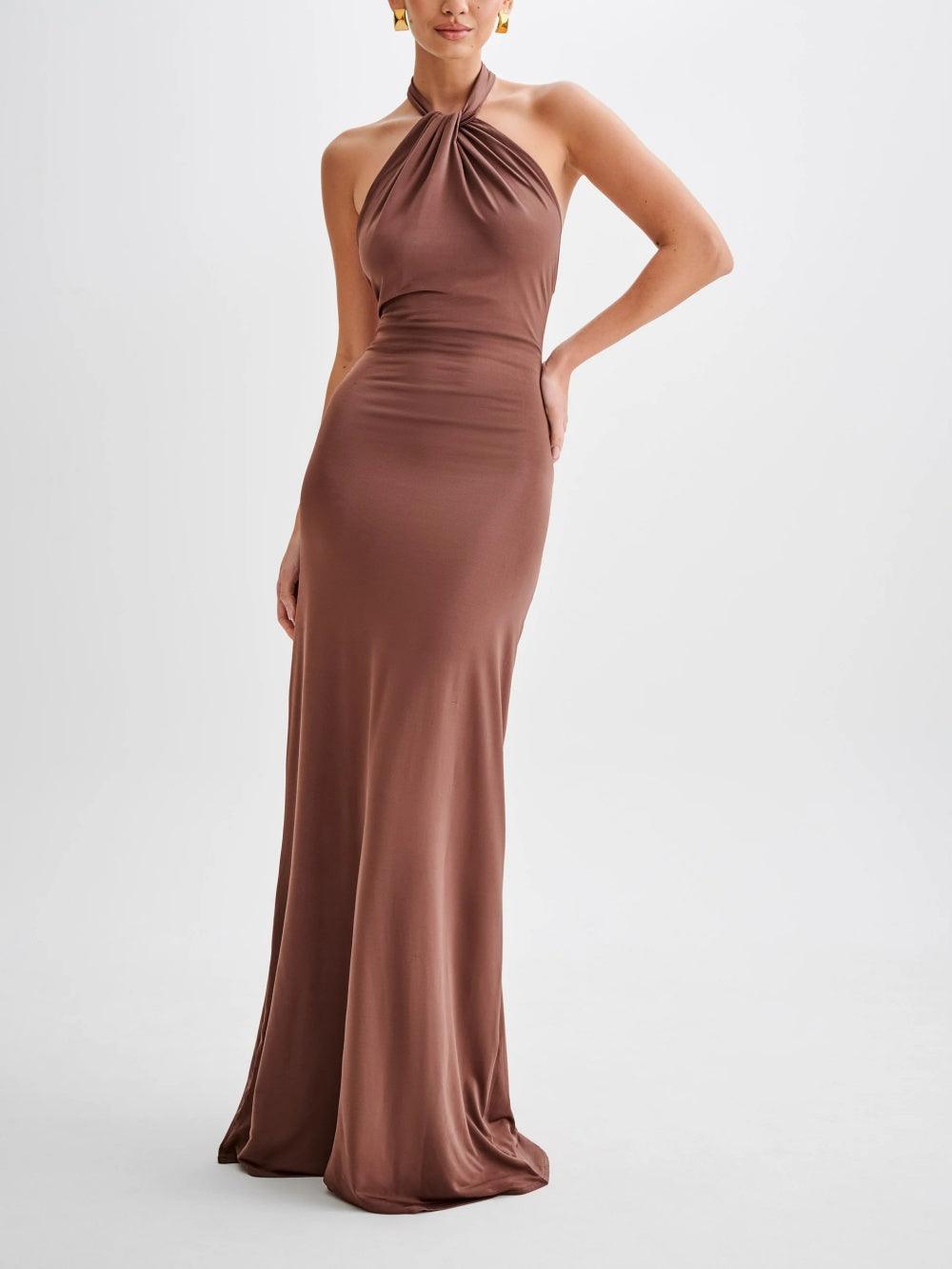 Women's Maxi Sundress | Halter Open Back
