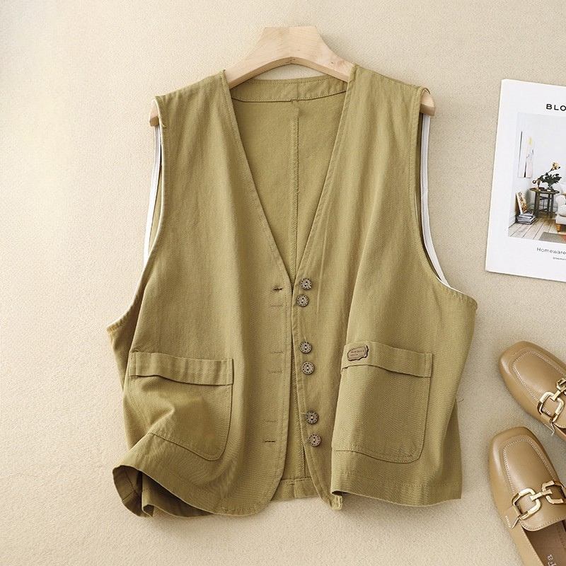 Women’s Vest | Button Front Pocket