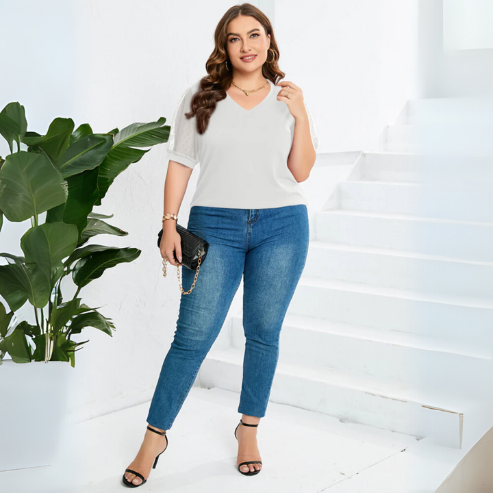 Women's Blouse | V-Shaped Neckline