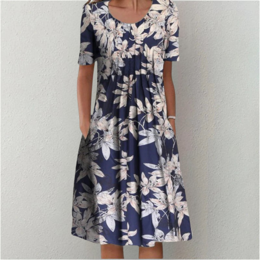 Women's Casual Dress | Midi Floral-style Print Midi