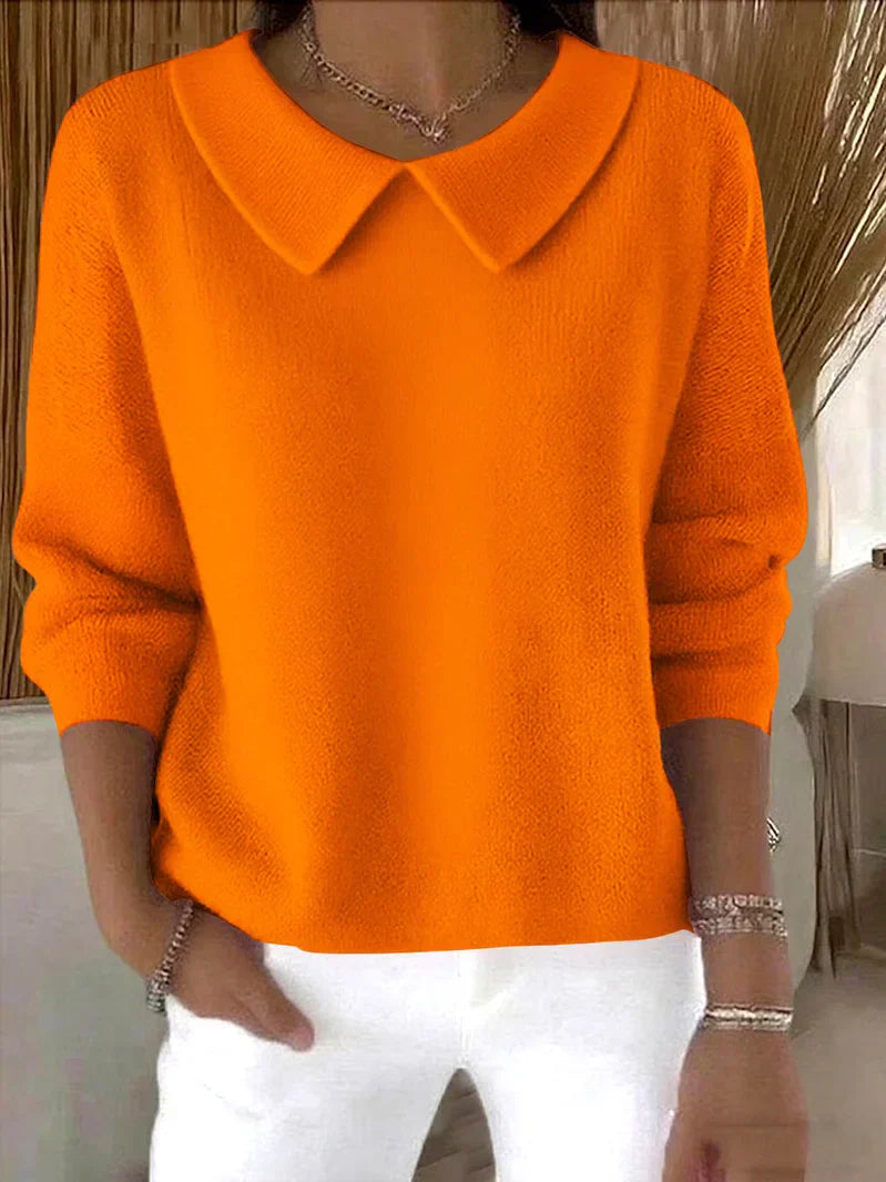 Women's Sweater | Pointed Collar Style