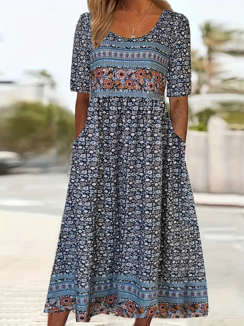 Women’s Dress | Boho Print Midi