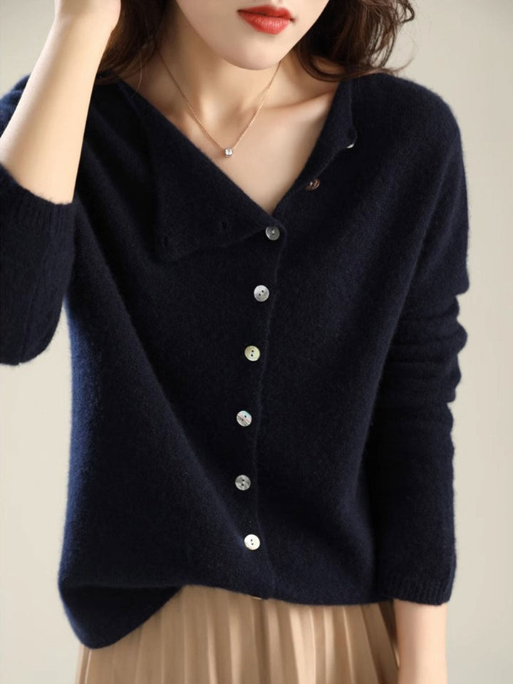 Women's Cardigan |  V-Neck Button Closure