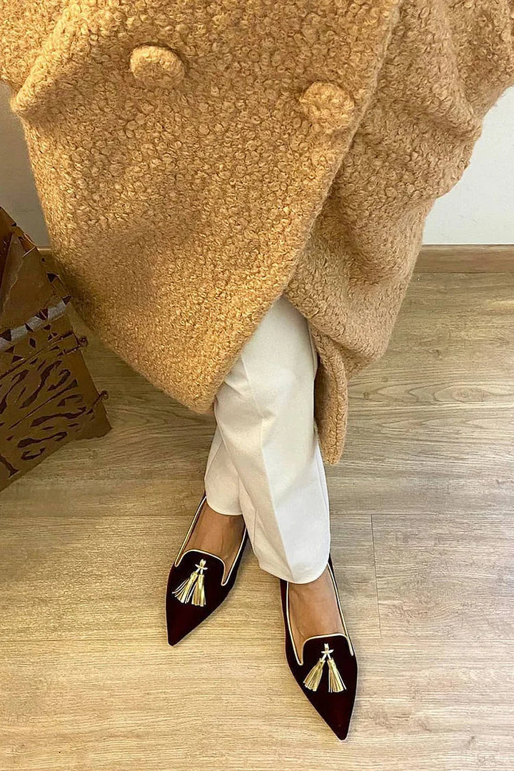 Loafers for Women | Tassel Detail Pointed Toe