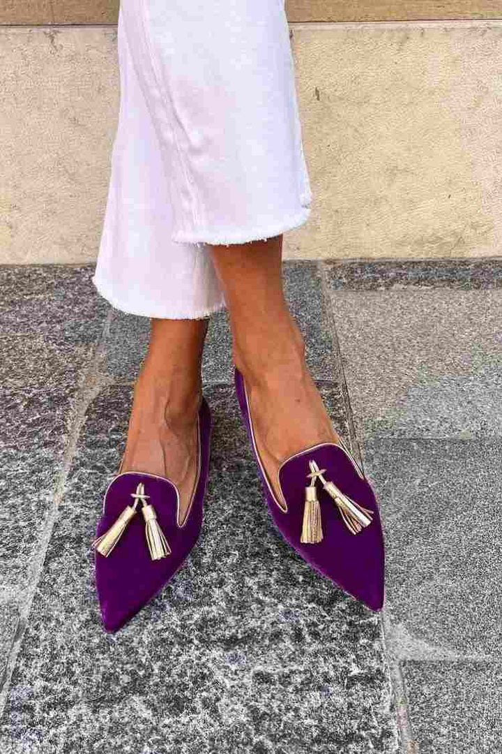 Loafers for Women | Tassel Detail Pointed Toe