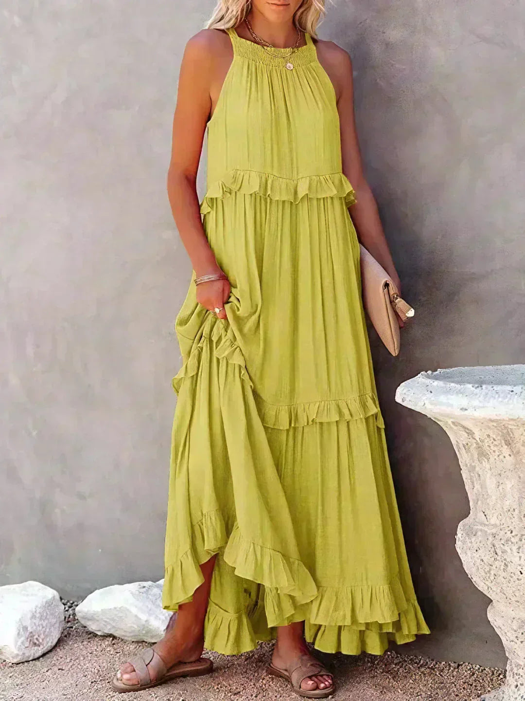Women's Dress | Layered Tier Design Maxi