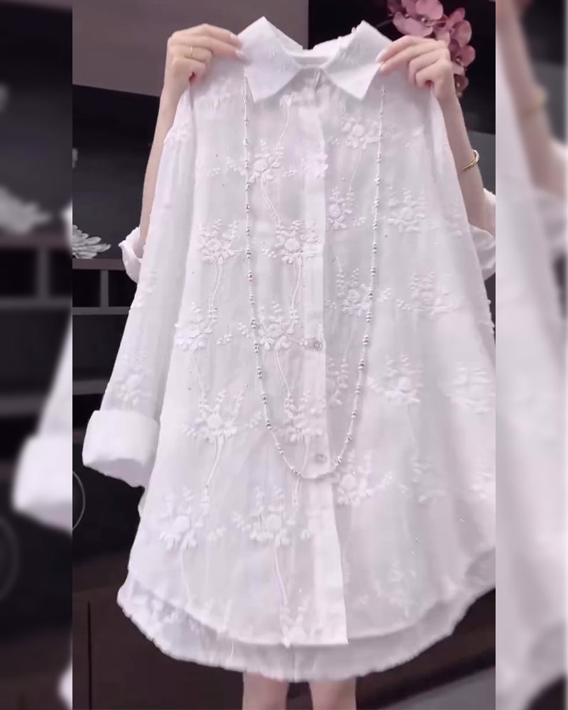 Women's Blouse | Floral Embroidered