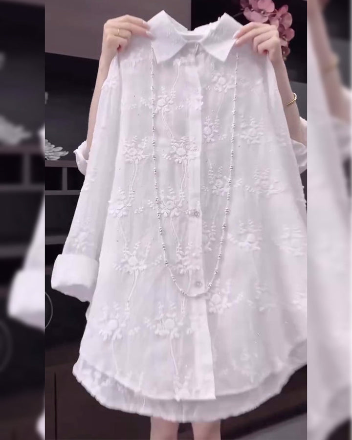 Women's Blouse | Floral Embroidered