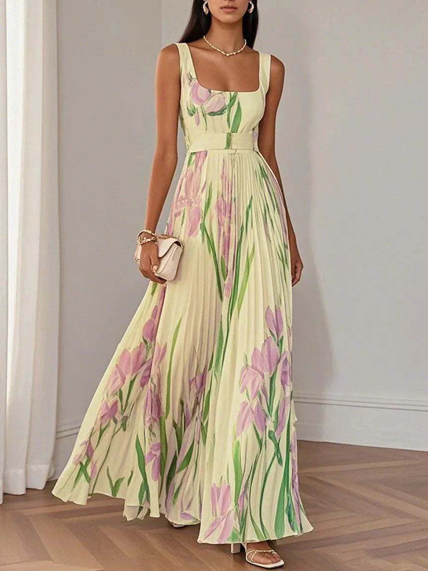 Women's Boho Maxi Dress | Floral A-Line