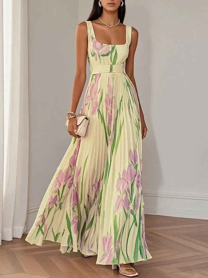 Women's Boho Maxi Dress | Floral A-Line