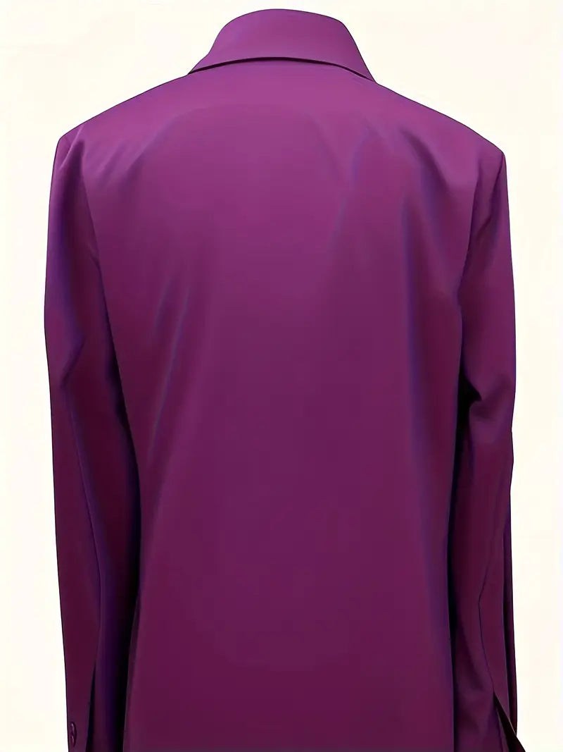 Women’s Blouse | Long Sleeve Collared V-Neck