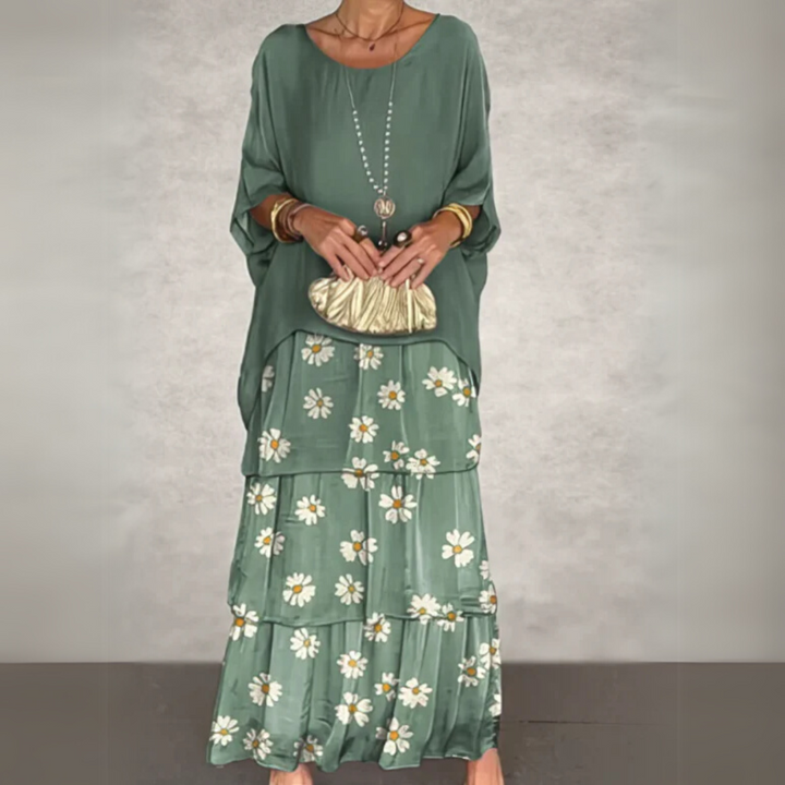 Women's Dress | Tiered Maxi-length Skirt