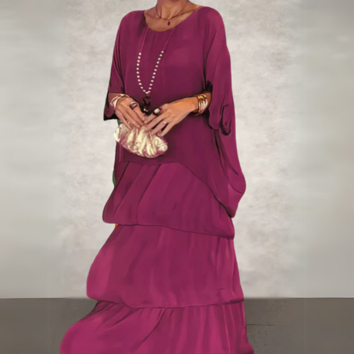Women's Dress | Tiered Maxi-length Skirt