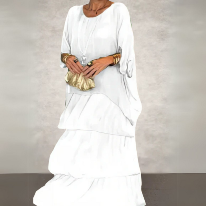 Women's Dress | Tiered Maxi-length Skirt