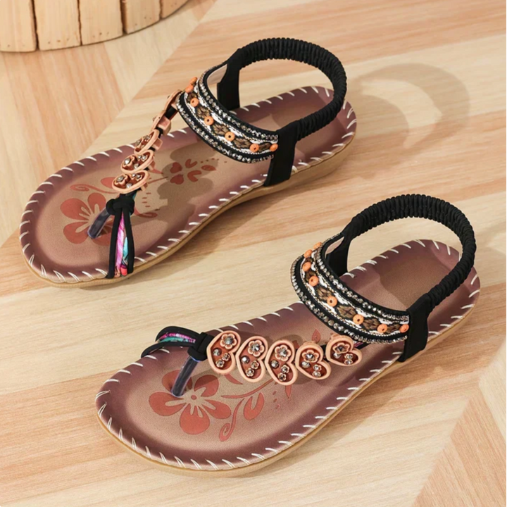 Sandals For Women | Decorative Strap Flat Sole Design