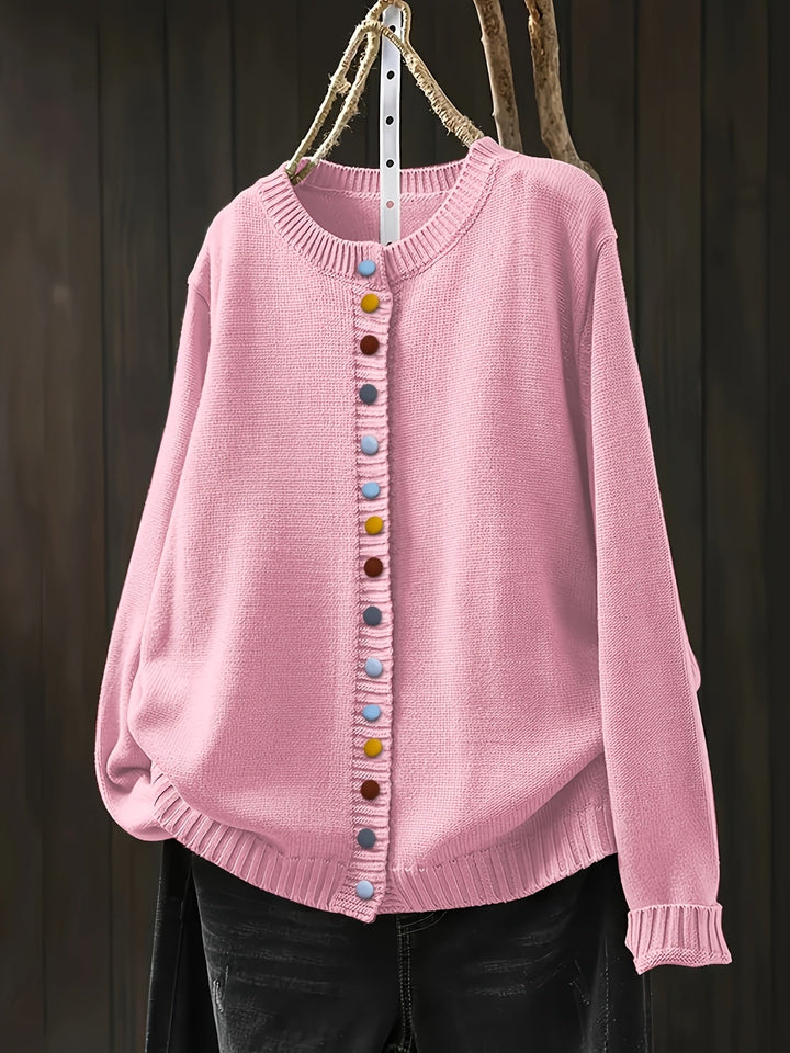 Women’s Cardigan | Colorful Button Front Knit