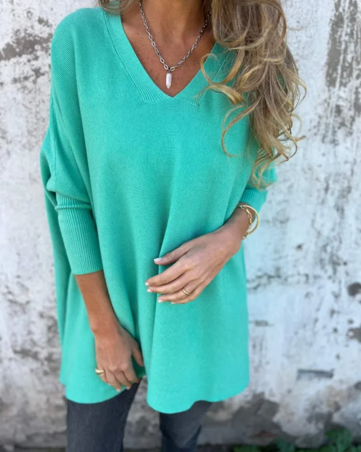 Women's Sweater | V Neck Loose Fit