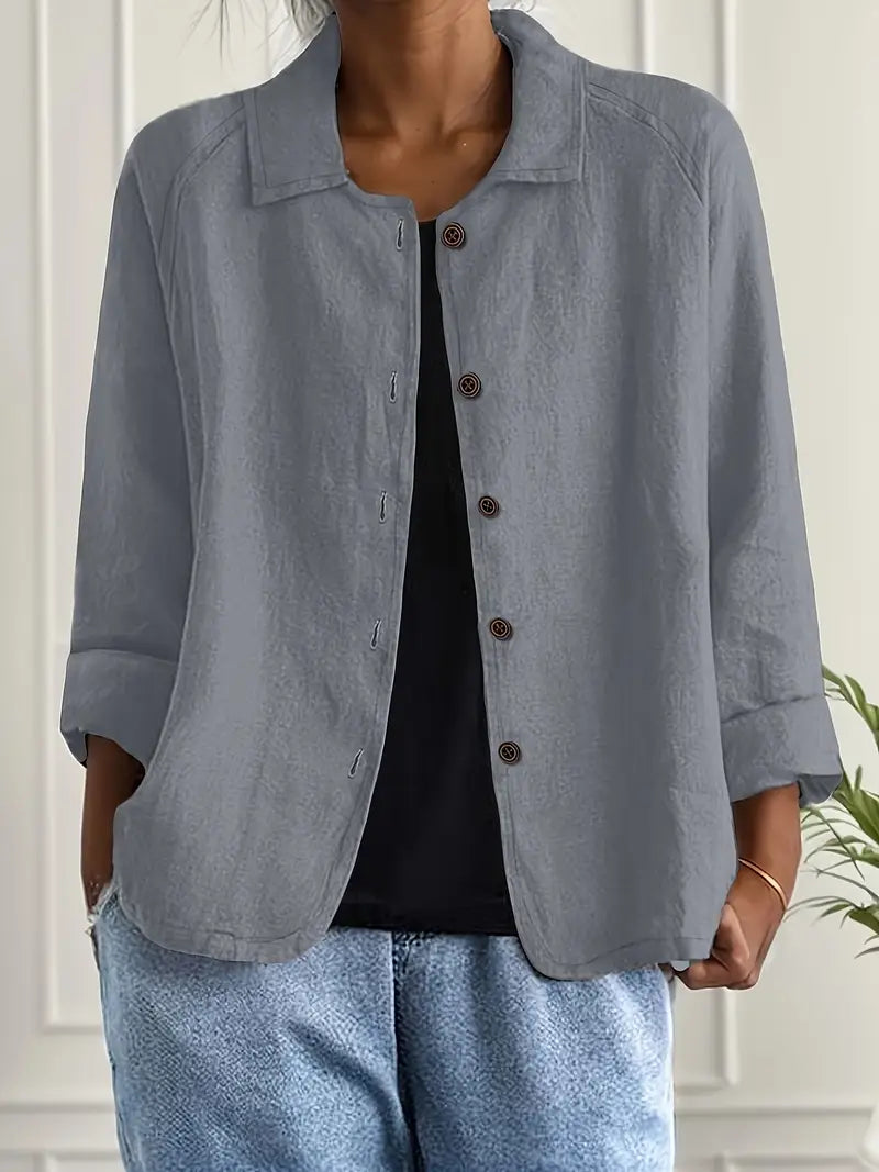 Women’s Blouse | Long Sleeve Button-Up