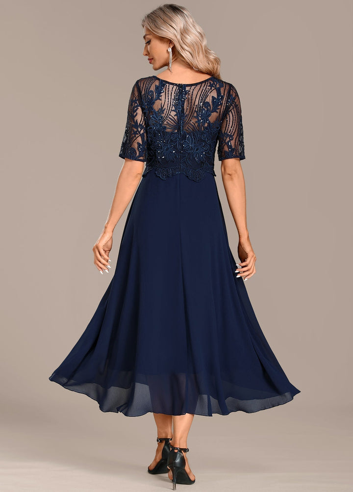 Women’s Dress | Lace Panel Midi