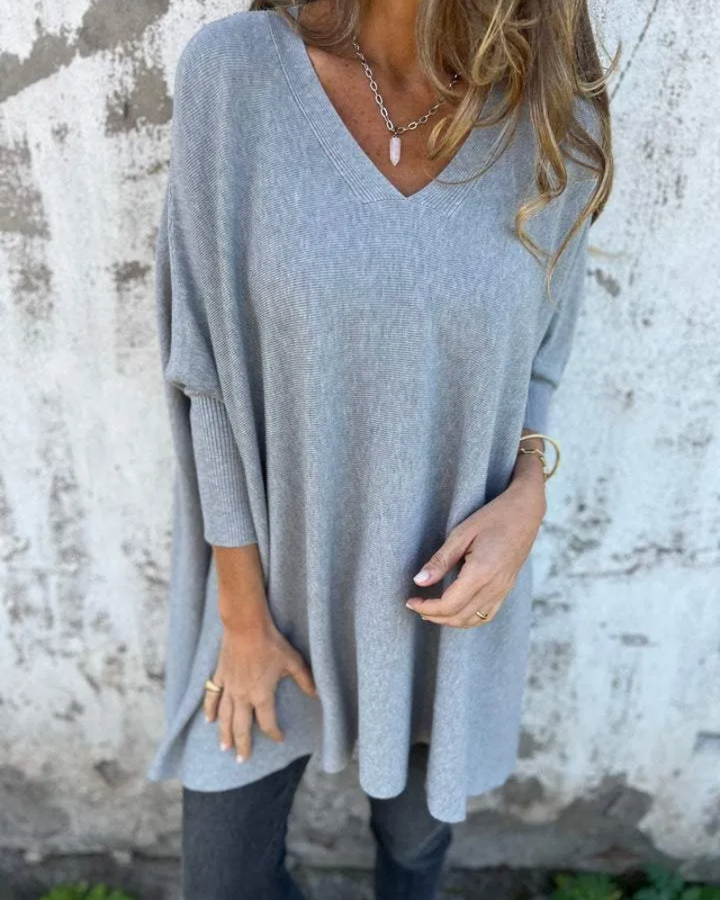 Women's Sweater | V Neck Loose Fit