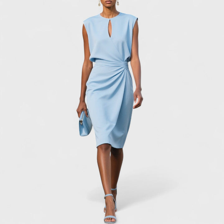 Women’s Dress | Sleeveless Midi with Keyhole
