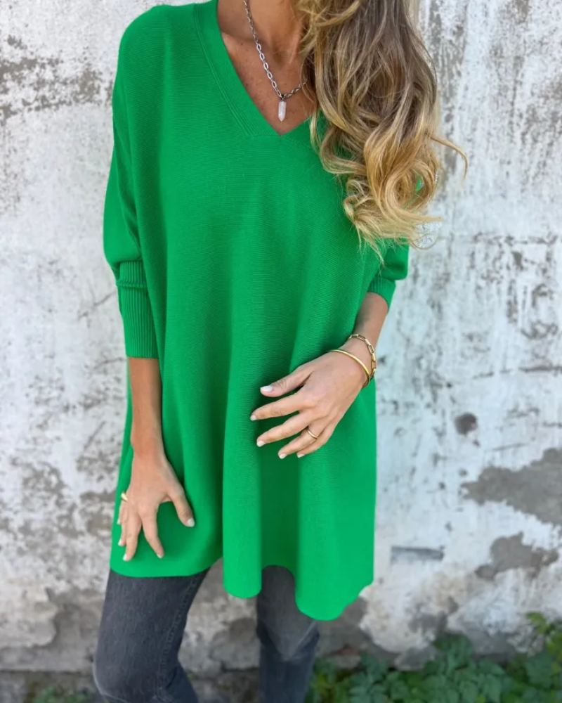 Women's Sweater | V Neck Loose Fit