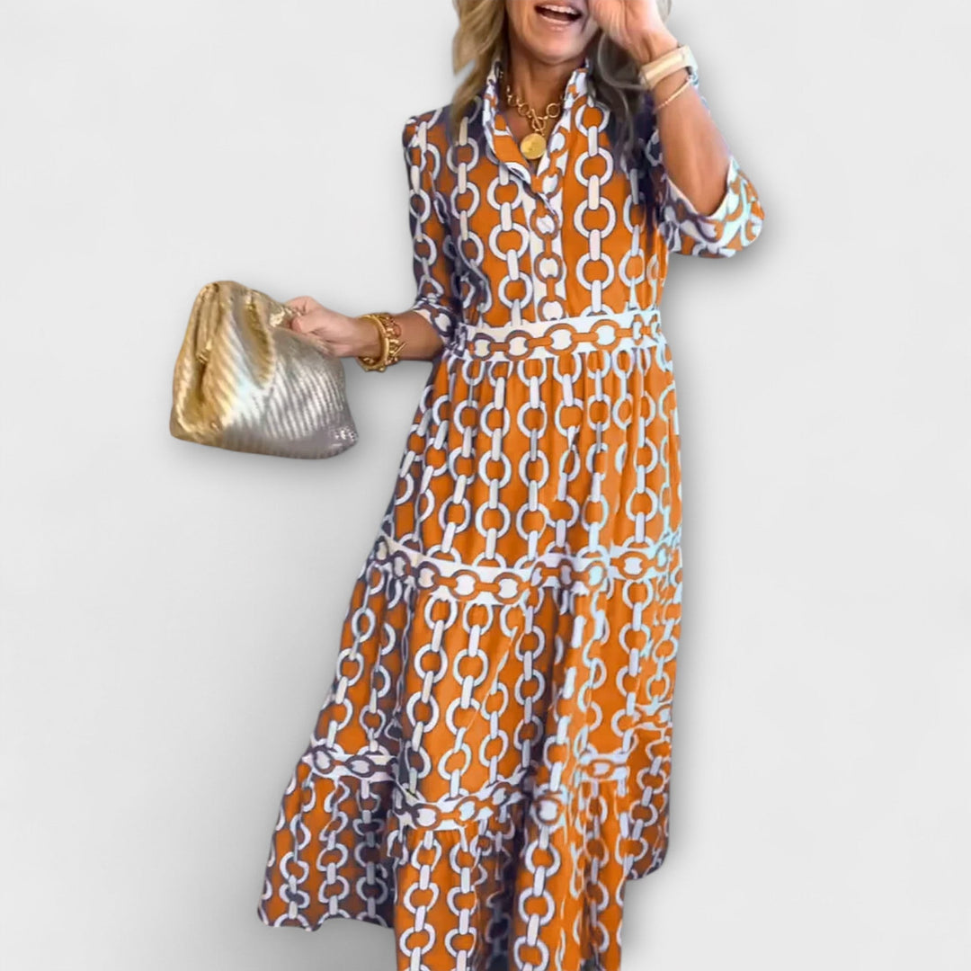 Women’s Dress | Chain Print Midi