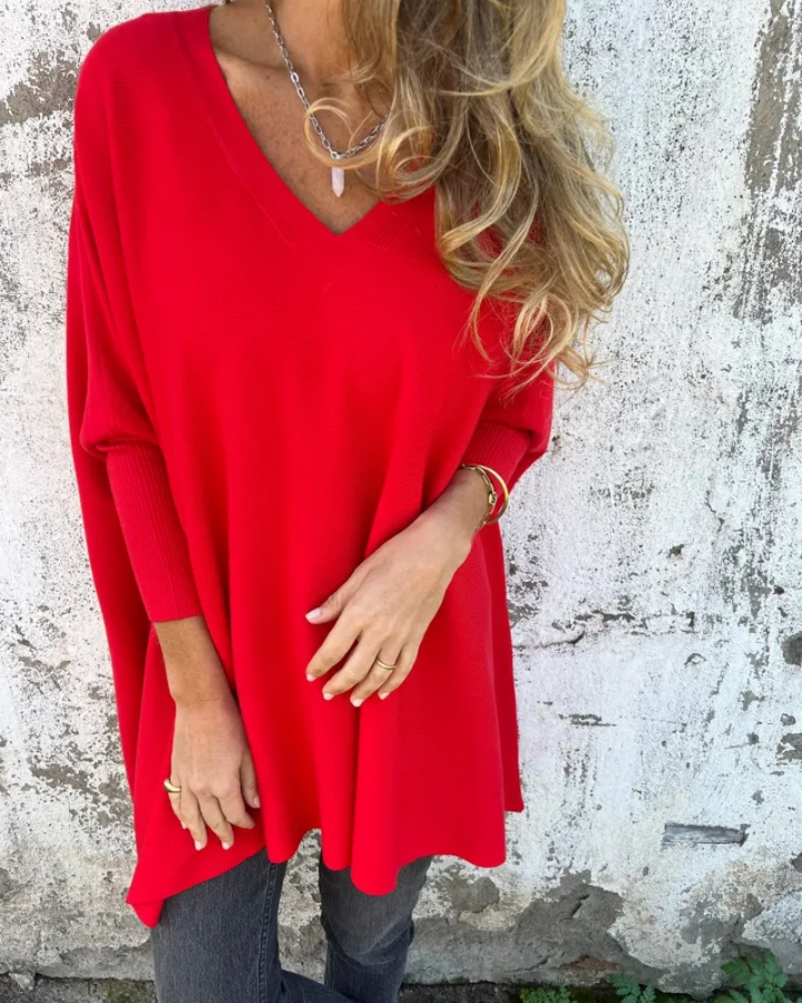Women's Sweater | V Neck Loose Fit