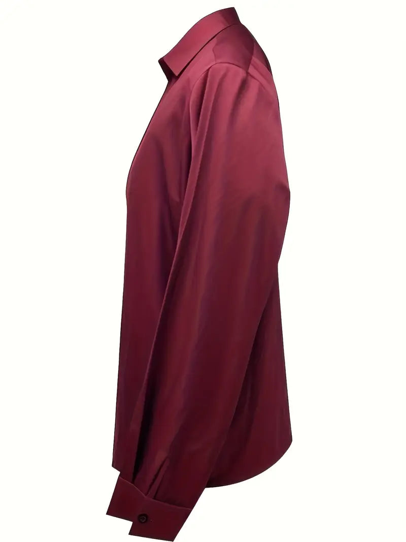 Women’s Blouse | Long Sleeve Collared V-Neck