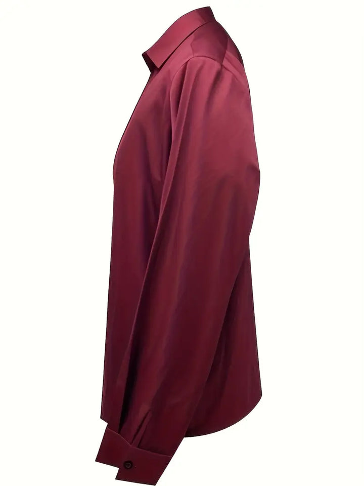 Women’s Blouse | Long Sleeve Collared V-Neck