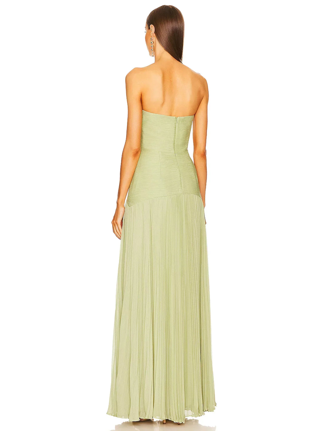 Women's Maxi Sundress | Strapless Pleated