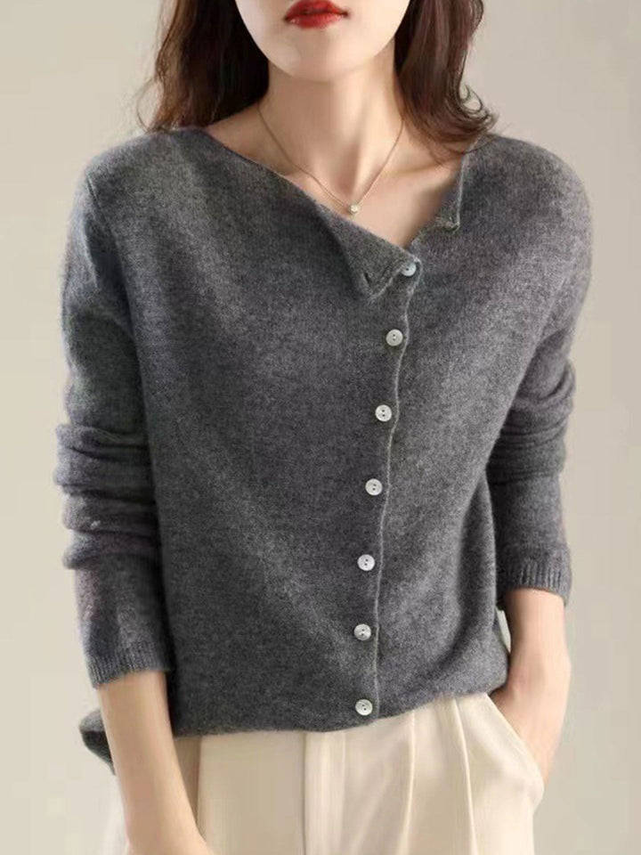 Women's Cardigan |  V-Neck Button Closure
