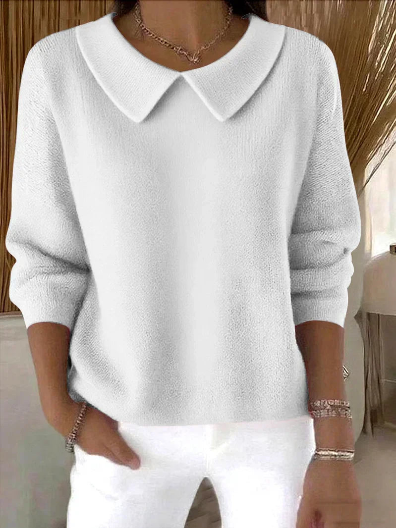 Women's Sweater | Pointed Collar Style