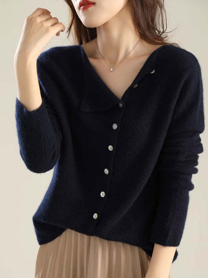 Women's Cardigan |  V-Neck Button Closure