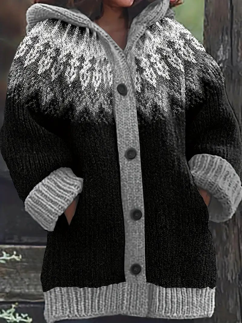 Women’s Cardigan | Hooded Button Front Pattern