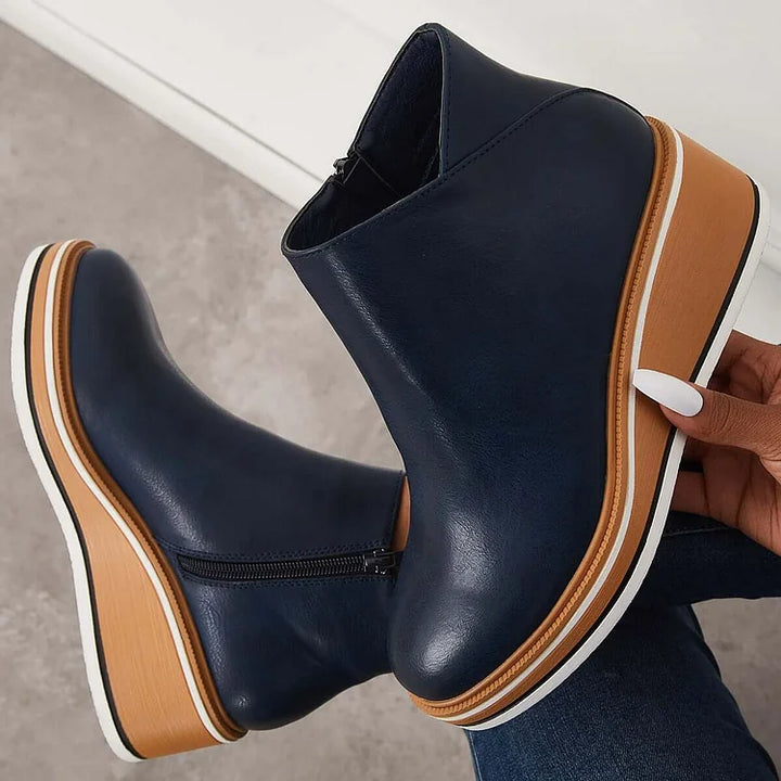 Boots For Women | Closed Toe Wedge Design