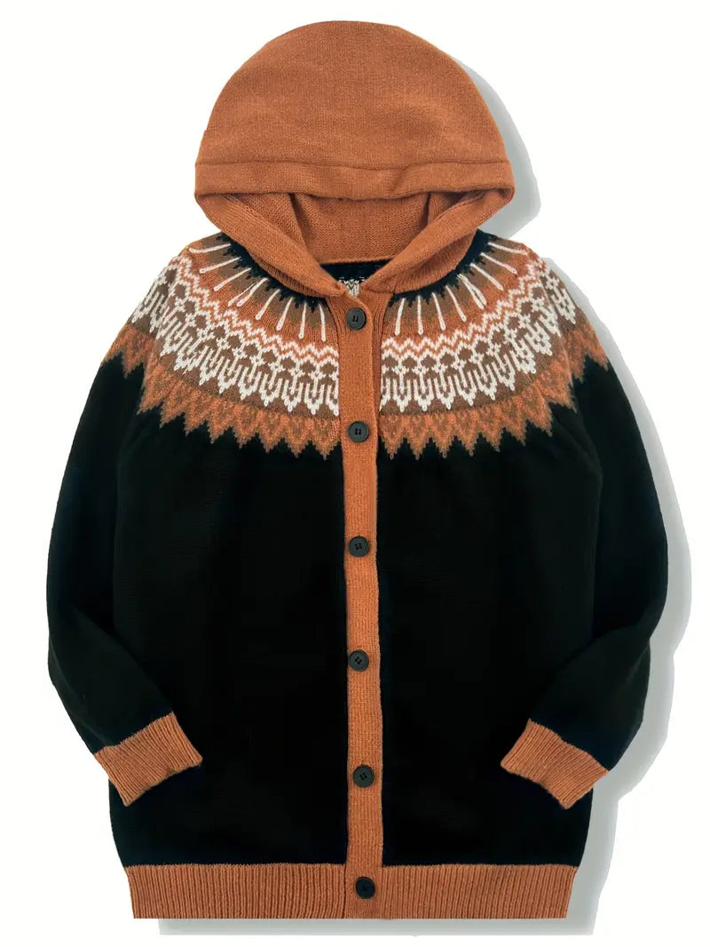 Women’s Cardigan | Hooded Button Front Pattern